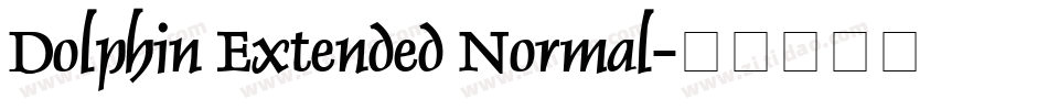 Dolphin Extended Normal字体转换